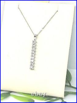 0.33ct Diamond Pendant Necklace, 9ct Gold. 45cm Chain. Stamped 9ct 0.33ct DIA