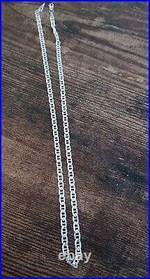 10.3gs 9ct White Gold Anchor Link Chain 18 Inches 1