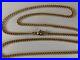 11 9CT GOLD CHAIN NECKLACE flat curb type GOOD QUALITY TIGHT LINKED 7.3 Grams