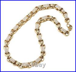 13mm GF 9ct Gold XXL Gypsy Link Belcher Chain Gift Men Gents Women Heavy Filled