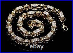 13mm GF 9ct Gold XXL Gypsy Link Belcher Chain Gift Men Gents Women Heavy Filled