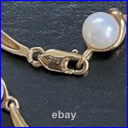 14.6g VINTAGE 9ct GOLD CULTURED PEARL NECKLACE Chain 16
