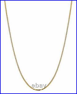 14k White Gold 16 MILANO Snake Pendant Chain Necklace 1.8 gram 1.1 MM WMIL010