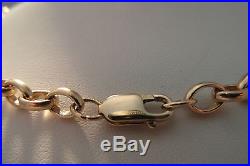 159F VINTAGE GENTS 9CT GOLD SOLID 1 TROY OUNCE 19 INCH BELCHER CHAIN
