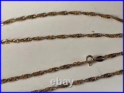 16,5 Inches Long 9ct Gold Chain Necklace Fancy Link