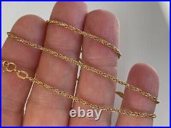 17.5 INCHES LONG 9CT GOLD CHAIN NECKLACE FANCY LINK 3.2 grammes