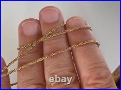 17.5 INCHES LONG 9CT GOLD CHAIN NECKLACE FANCY LINK 3.2 grammes