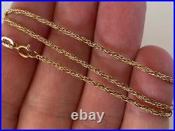 17.5 INCHES LONG 9CT GOLD CHAIN NECKLACE FANCY LINK 3.2 grammes