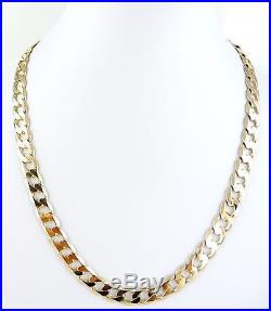 18 Heavy 9ct Solid Gold Curb Link Chain (39.14g)Hallmarked Necklace 9k 375