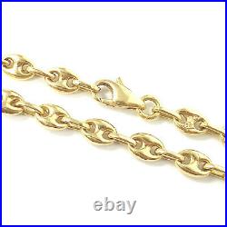 18ct Gold Chain Anchor Design SOLID Yellow 27.1g 18 Inches HALLMARKED 4.5mm Wide
