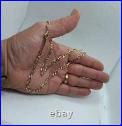 19 9ct Gold 3x1 Figaro Chain 11 Grams 11mm Lobster Clasp Boxed