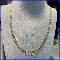 2.8MM & 4.4MM 9ct Yellow Gold Figaro Chain Bracelet, Necklace, Anklet 375 UK