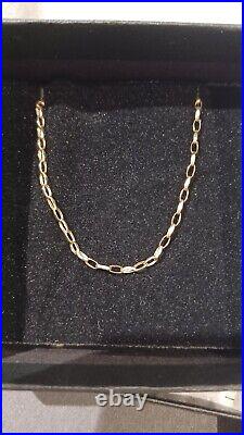 20 9ct Gold Diamond Cut Belcher Chain 2mm Width Italian Made High Quality NEW