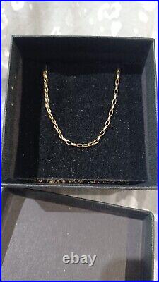 20 9ct Gold Diamond Cut Belcher Chain 2mm Width Italian Made High Quality NEW