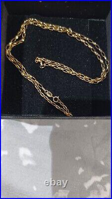 20 9ct Gold Diamond Cut Belcher Chain 2mm Width Italian Made High Quality NEW