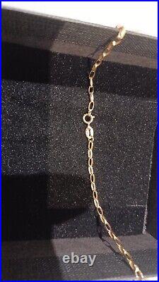 20 9ct Gold Diamond Cut Belcher Chain 2mm Width Italian Made High Quality NEW