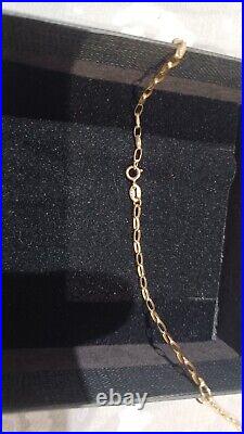 20 9ct Gold Diamond Cut Belcher Chain 2mm Width Italian Made High Quality NEW