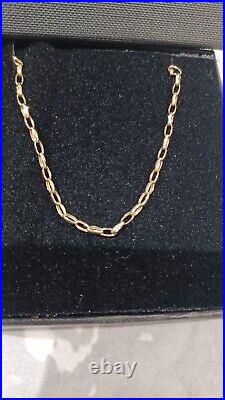 20 9ct Gold Diamond Cut Belcher Chain 2mm Width Italian Made High Quality NEW