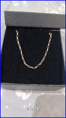 20 9ct Gold Diamond Cut Belcher Chain 2mm Width Italian Made High Quality NEW