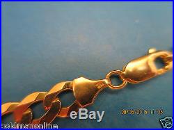 20 SOLID NOT HOLLOW CURB LINK CHAIN in SOLID 9CT GOLD FULL UK HALLMARK