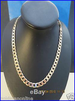 20SERIOUSLY HEAVY CURB LINK SOLID 9CT GOLD CHAIN FULL UK HALLMARK