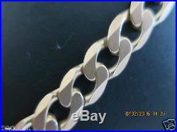 22SERIOUSLY HEAVY CURB LINK SOLID 9CT GOLD CHAIN FULL UK HALLMARK