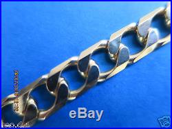 26SERIOUSLY HEAVY CURB LINK SOLID 9CT GOLD CHAIN FULL UK HALLMARK