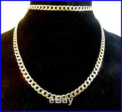 28 Very Long Solid 9ct Gold CURB Chain Necklace 32.6gr 1ozHm RRP£1650 5mm links