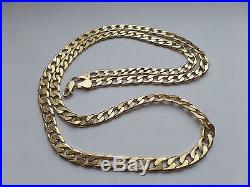33.3 grams 9ct Gold Figaro Curb Link Chain Not Scrap Heavy Hallmarked Gold