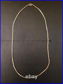 375, 9ct Gold Chain Necklace, Oval Fancy Link, 52,5 cm, 7,6 g