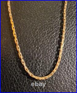 375, 9ct Gold Chain Necklace, Oval Fancy Link, 52,5 cm, 7,6 g