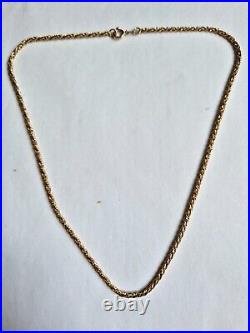 375 9ct Solid Gold Rope Necklace