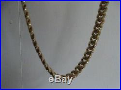 375 9ct Solid Heavy Yellow Gold Cuban Chain Fully Hallmarked 30