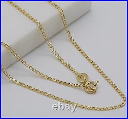 375 9ct Yellow Gold 1.5mm Classic Curb Chain 16 18 20 Brand New
