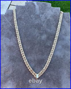 375 9ct Yellow Gold Double Rope Chain Necklace 17 7.20g