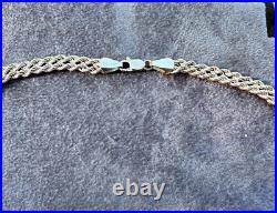 375 9ct Yellow Gold Double Rope Chain Necklace 17 7.20g