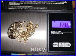 375 Gold Necklace With Locket 9kt Gold 6.48g. Chain. Gold. Read Description 9ct
