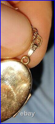 375 Gold Necklace With Locket 9kt Gold 6.48g. Chain. Gold. Read Description 9ct