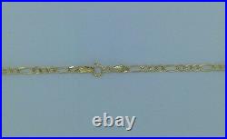 375 Solid 9ct Yellow Gold Figaro Chain Link Necklace 16 18 20 24 26 28 30