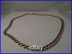 54G MENS/LADIES 9CT GOLD CURB CHAIN 19 3/4 INCHES