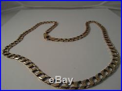 54G MENS/LADIES 9CT GOLD CURB CHAIN 19 3/4 INCHES