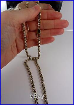 54gr! HEAVY Solid 9ct Gold BELCHER Chain Necklace 24 Hm
