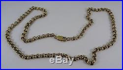 54gr! HEAVY Solid 9ct Gold BELCHER Chain Necklace 24 Hm