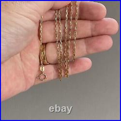9 CT GOLD ANCHOR CHAIN NECKLACE GIOVANNI BALESTRA DESIGNER 3.74g 47 CM LONG