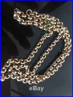 9 CT Gold Belcher solid Hallmarked Gold Belcher Link Chain 25 Grams 20 inch l