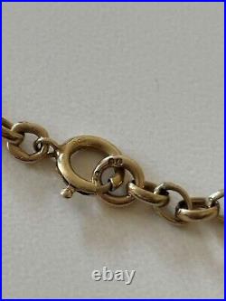 9 Carat Gold Belcher Chain 19 Inches 10.11 Grams Vintage Yellow Gold