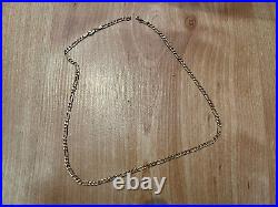 9 Carat Gold Chain. 9ct Figaro Style Necklace