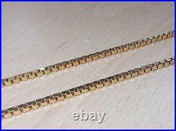 9 Carat Yellow Gold Box Link Necklace AH 85965