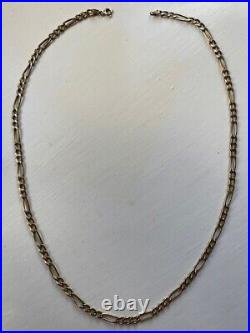 9 carat gold chain 18 inch