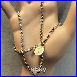9 ct GOLD second hand antique belcher chain